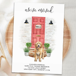 Wir haben Golden Doodle Red Door Moving Ankündigung