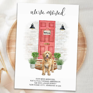 Wir haben Golden Doodle Red Door Moving Ankündigung