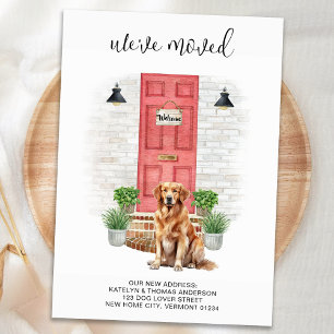 Wir haben Golden Retriever Red Door Moving Ankündigung