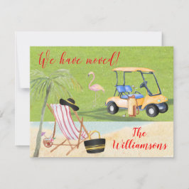 Wir haben Golf Beach Budget FLAT Move verschoben Ankündigung