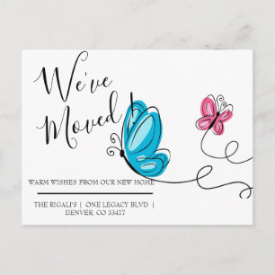 Wir haben Handgezeichneter Schmetterling Postkarte