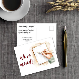 Wir haben Handschrift verschoben Postkarte