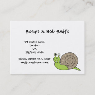 Wir haben Haus-Schnecken bewegt Visitenkarte