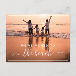 Wir haben Ihr Foto um eine neue Adresse erweitert Ankündigungspostkarte