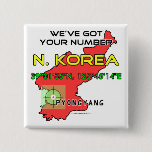 Wir haben Ihre Zahl Nordkorea Button