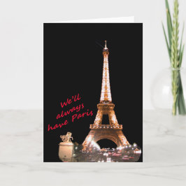 Wir haben immer Paris-Karten-Standard (5" x 7") Karte