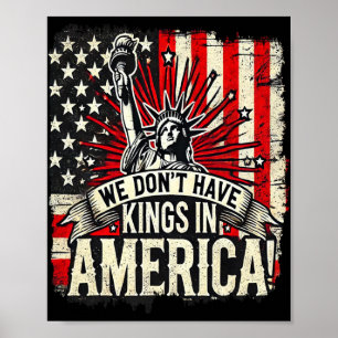 Wir haben keine Könige in Amerika Trump König Usa Poster