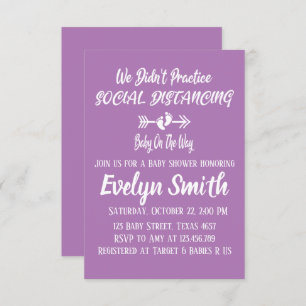 Wir haben keine soziale Distanz praktiziert Einladung