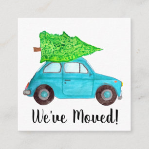 Wir haben klassisches Weihnachtsauto bewegt Begleitkarte