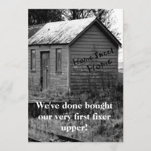 Wir haben Land-BretterbudeHousewarming bewegt Einladung