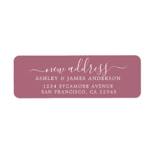 Wir haben Lila Cassis New Address Label verschoben