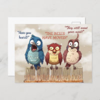 Wir haben lustige Vögel auf Zaun bewegt