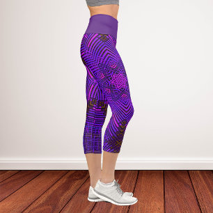 Wir haben Mandala rosa und Lila Capri Leggings