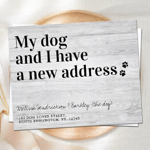 Wir haben meinen Hund umgezogen, und ich habe eine