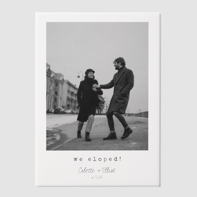 Wir haben modernes Minimalistisches Typografie-Fot (Vorderseite)