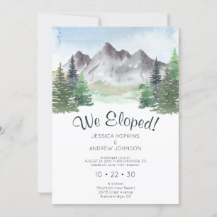 Wir haben Mountain Watercolor Empfang eingeladen Einladung