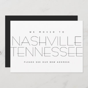 Wir haben Nashville Tennessee Modern New Zuhause Ankündigung
