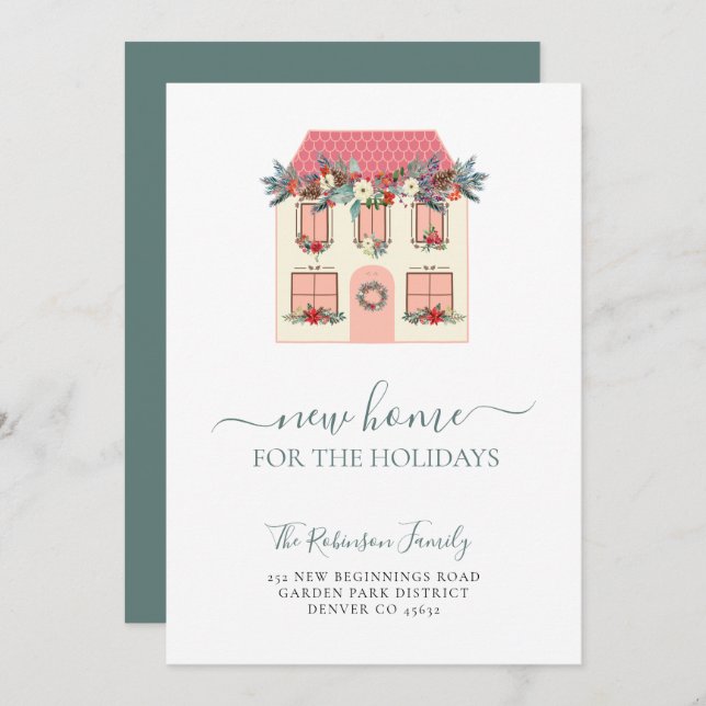 Wir haben neue Weihnachten auf Zuhause verschoben Ankündigung (Vorne/Hinten)