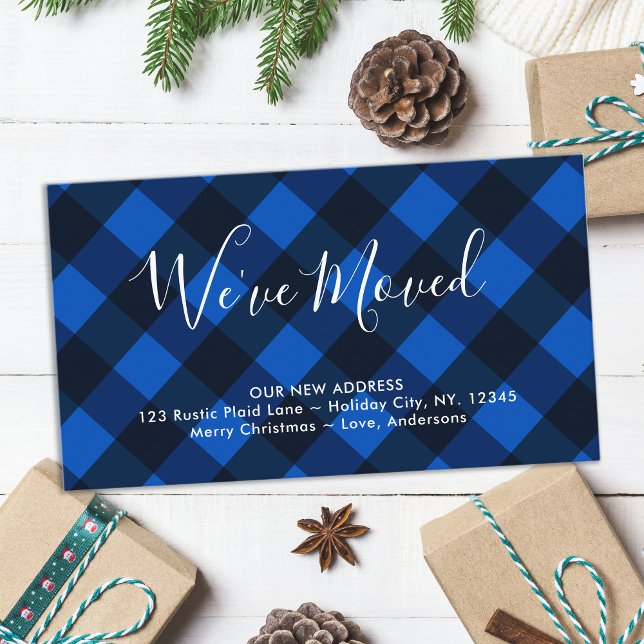 Wir haben neue Zuhause Blue Buffalo Kariert versch Begleitkarte (Von Creator hochgeladen)