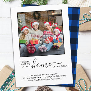 Wir haben neue Zuhause Holidays Foto Moving Card ü