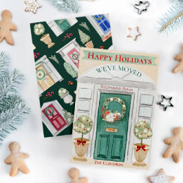 Wir haben neue Zuhause- oder Business-Aquarellfarb Feiertagskarte