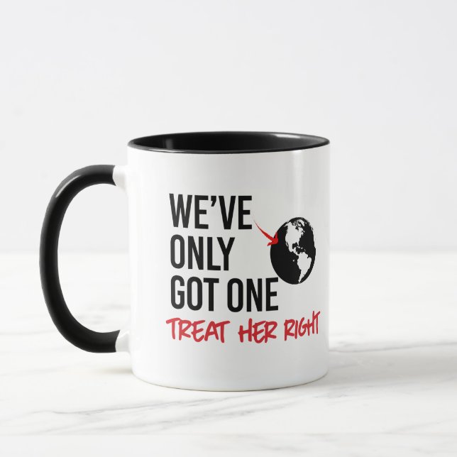 Wir haben nur eine Erde got Tasse (Links)