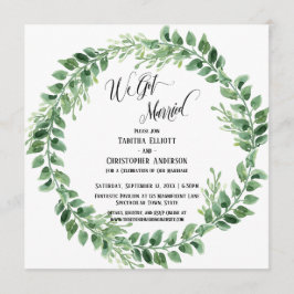 Wir haben nur einen Verheirateten grünen Empfang G Einladung