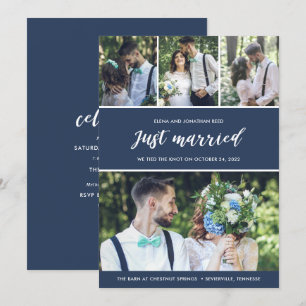 Wir haben nur verheiratete Hochzeitsankündigung Einladung