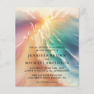 Wir haben Ocean Beach Watercolor Summer Sun geheir Flyer