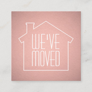 Wir haben quadratische visitenkarte