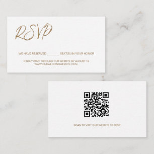 Wir haben reservierte Sitzplätze Custom QR CODE Go Begleitkarte