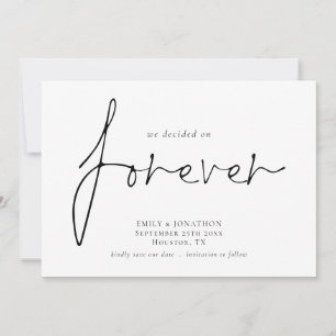 Wir haben Save the Date über den Forever QR Code e