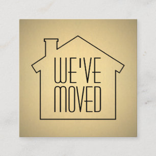 Wir haben Schwarzes und Goldmoderne Quadratische Visitenkarte