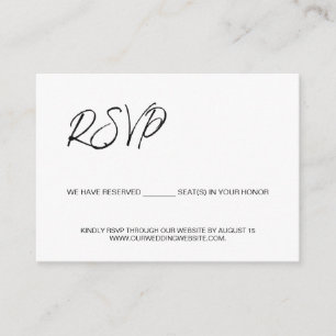 Wir haben Sitzplätze für Sie reserviert Template B Begleitkarte