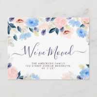 Wir haben Skript blauen pastellfarbenen Blüte Neue