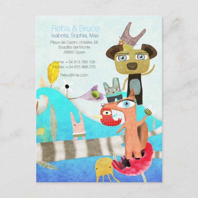 Wir haben Spanien Postkarten verschoben (Vorderseite)