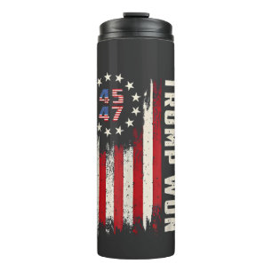 Wir haben TRUMP INAUGURATION Amerikanische Flagge Thermosbecher