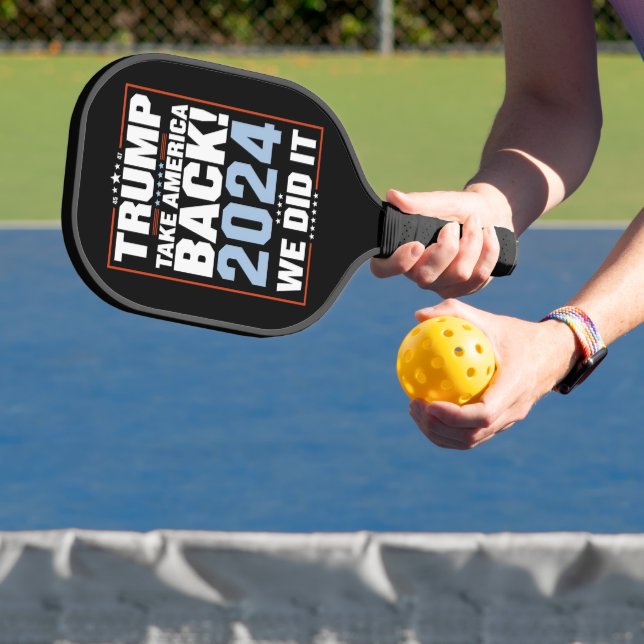 Wir haben Trump USA Flag Präsident 47 Trump Pickleball Schläger (InSitu)