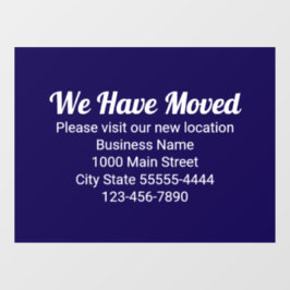 Wir haben umgezogen Bitte besuchen Sie unsere neue Fensteraufkleber