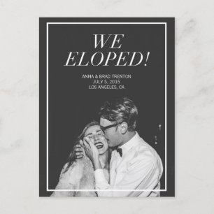 Wir haben uns Ankündigung einer Hochzeit im mode