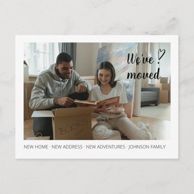 Wir haben uns bewegende Ankündigung Foto 1 verscho (Vorderseite)