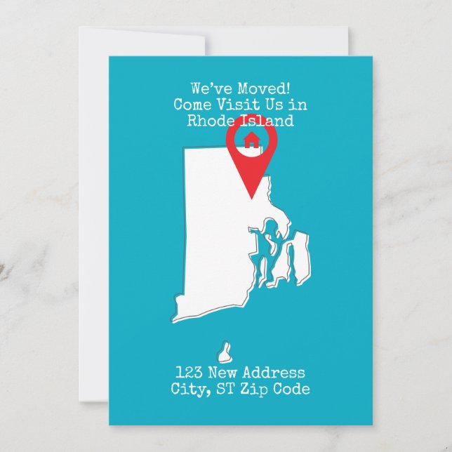 Wir haben uns bewegt! Besuchen Sie uns auf Rhode I Ankündigung (Vorderseite)