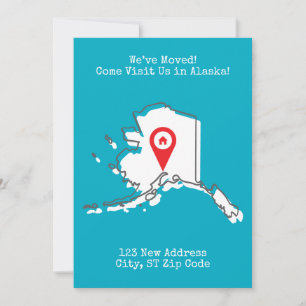 Wir haben uns bewegt! Besuchen Sie uns in Alaska A Feiertagskarte