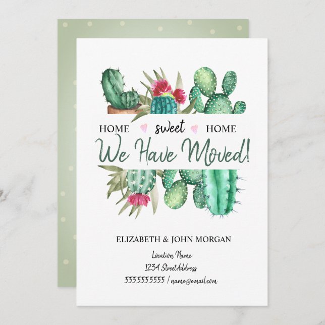 Wir haben uns bewegt, Cactus Polka Dots (Vorne/Hinten)