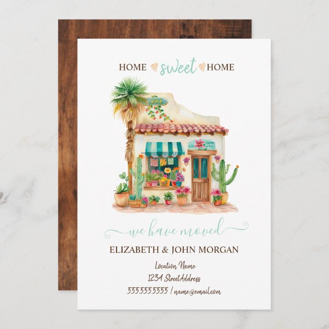 Wir haben uns bewegt, mexikanisches Haus, Holz (Vorne/Hinten)