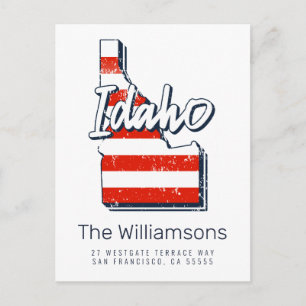 Wir haben uns bewegt   Neue Adresse   Idaho Postkarte