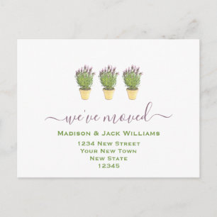Wir haben uns bewegt   Neue Adresse   Neue Zuhause Postkarte
