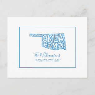 Wir haben uns bewegt Neue Adresse Oklahoma Postkarte