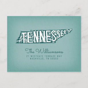 Wir haben uns bewegt Neue Adresse Tennessee Postkarte