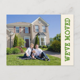 Wir haben uns bewegt! Neue Zuhause Foto Postkarte